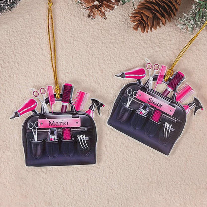 Custom Hairdresser Christmas Tree Hanging Decoration