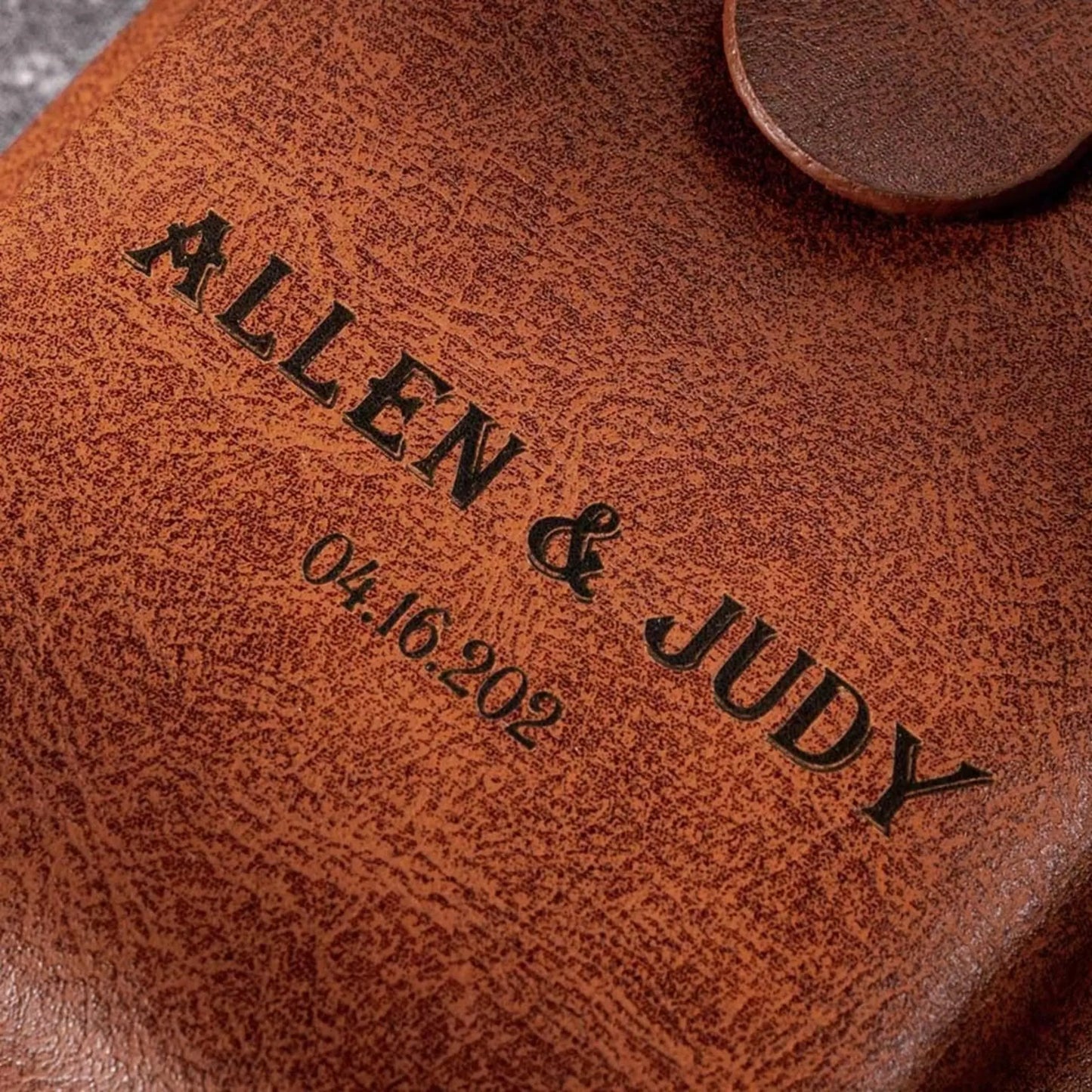 Personalized Men's Vegan Leather Phone Wallet