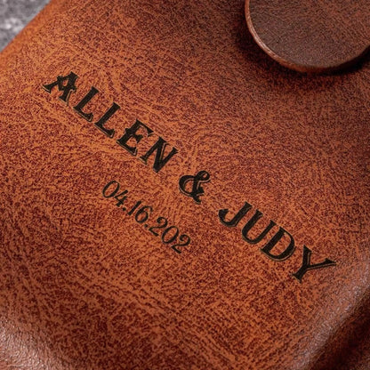 Personalized Men's Vegan Leather Phone Wallet