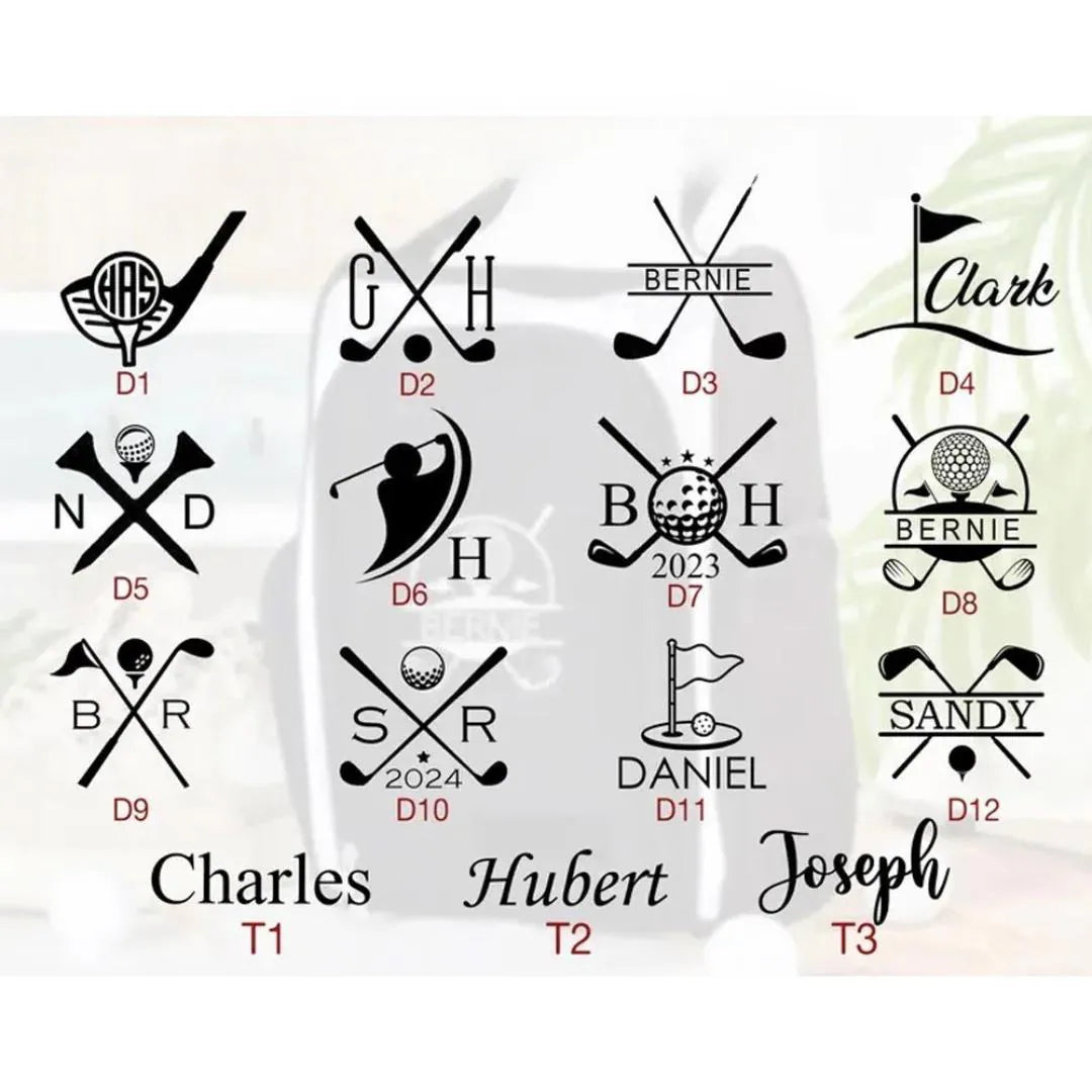 Custom Golf Shoes Bag with Name Monogram