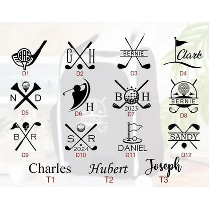 Custom Golf Shoes Bag with Name Monogram
