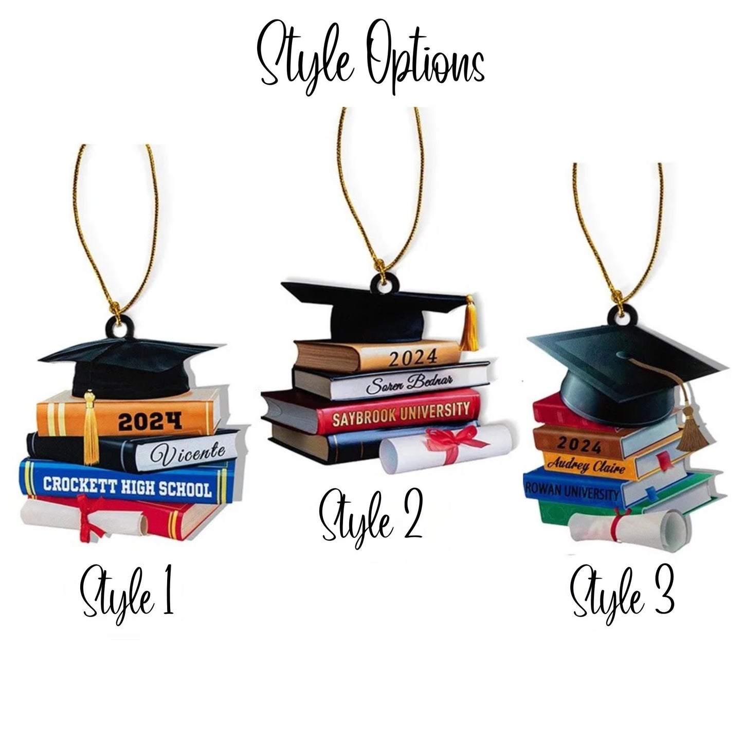 Personalized Graduation Cap Christmas Tree Decoration