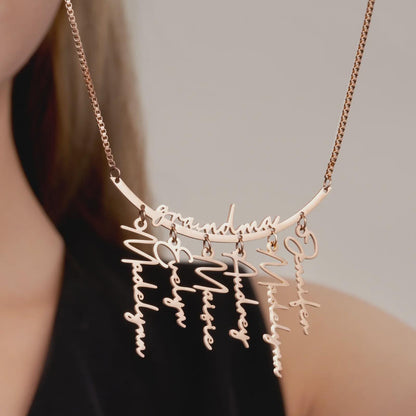 Multiple Name Mama Necklace with All Kids’ Names