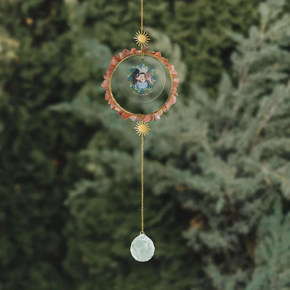 Custom Memorial Photo Crystal Suncatcher