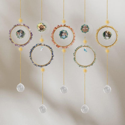 Custom Memorial Photo Crystal Suncatcher