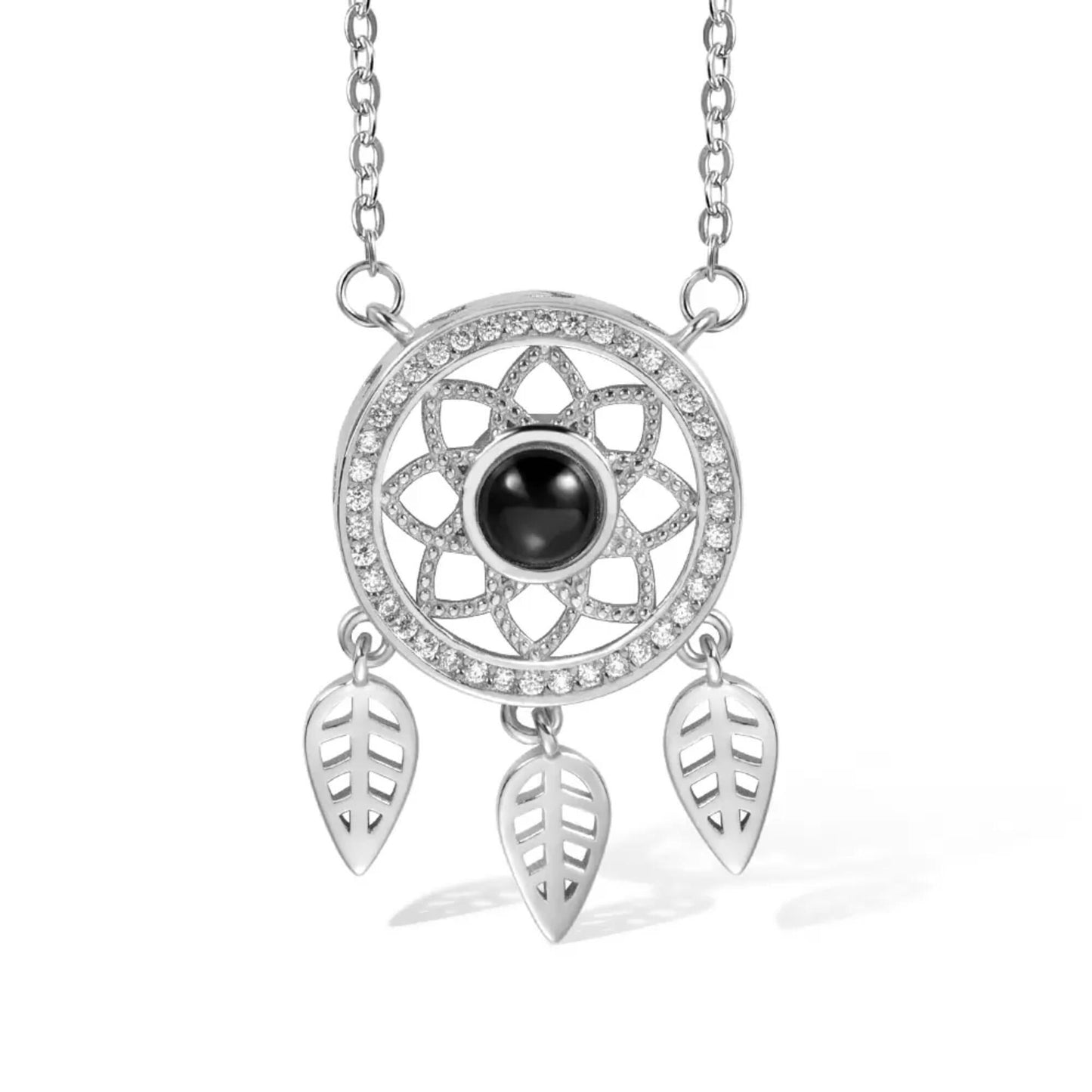 Custom Photo Dreamcatcher Projection Necklace