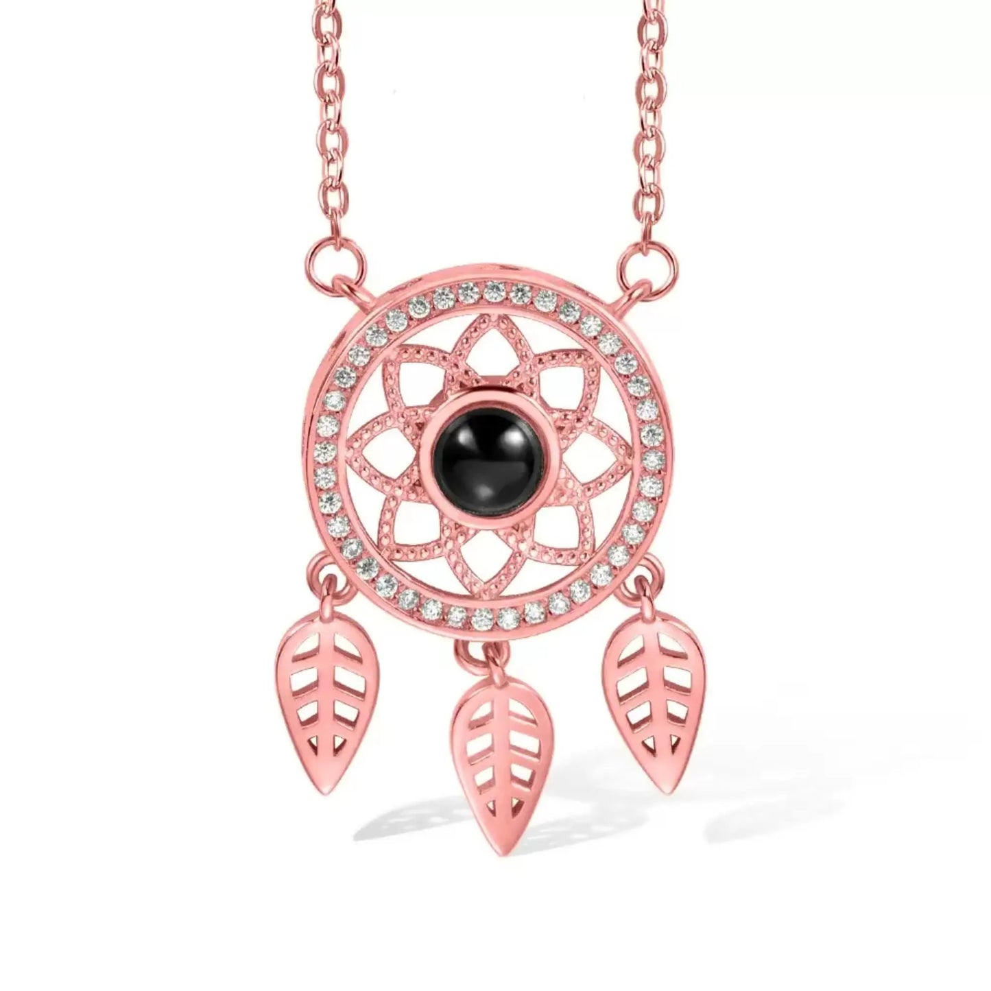 Custom Photo Dreamcatcher Projection Necklace