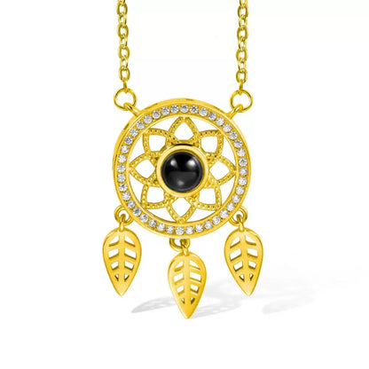 Custom Photo Dreamcatcher Projection Necklace