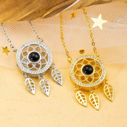 Custom Photo Dreamcatcher Projection Necklace