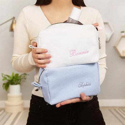 Personalized Name Embroidered Cosmetic Bag