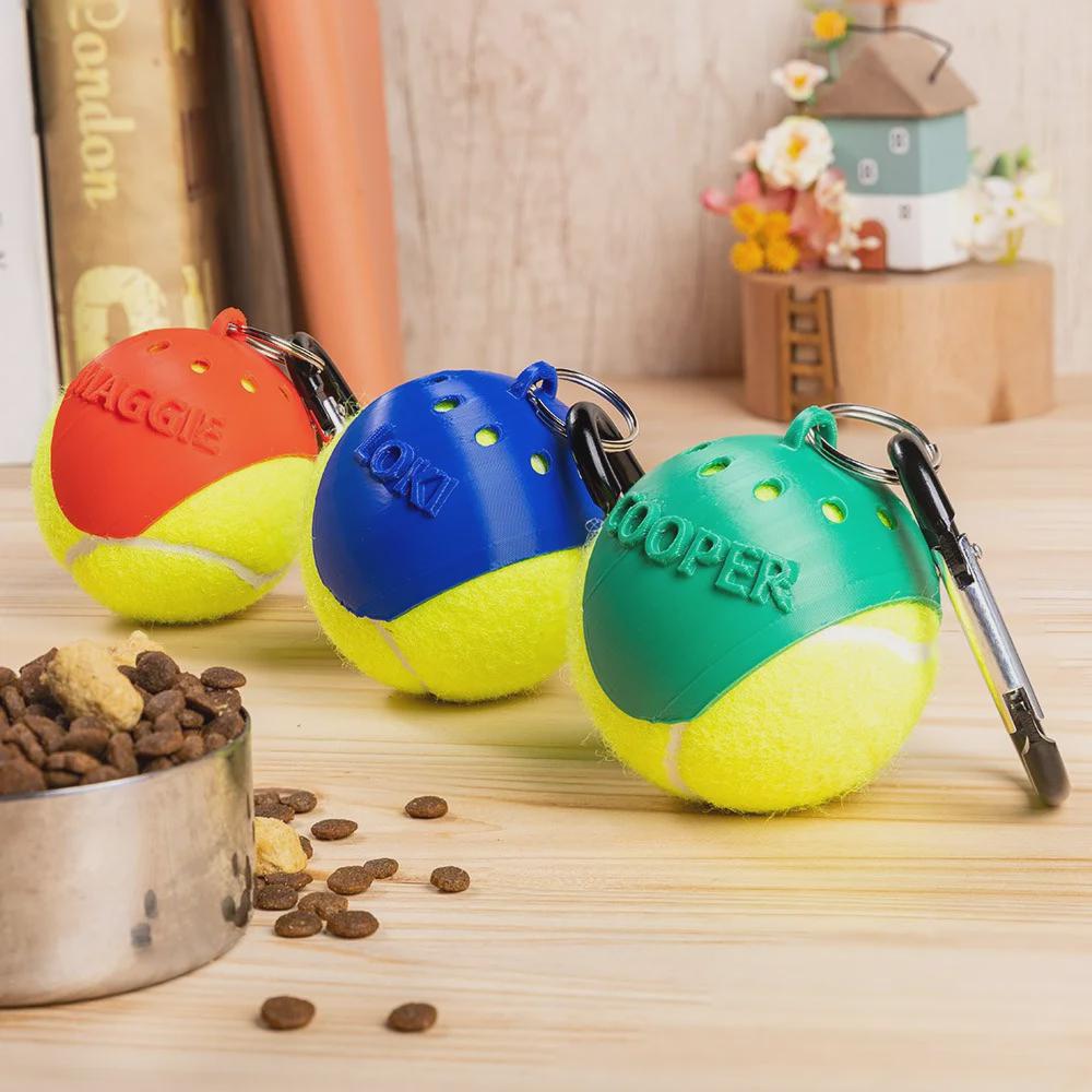 Custom Name 3D Printed Dog Tennis Ball Holder