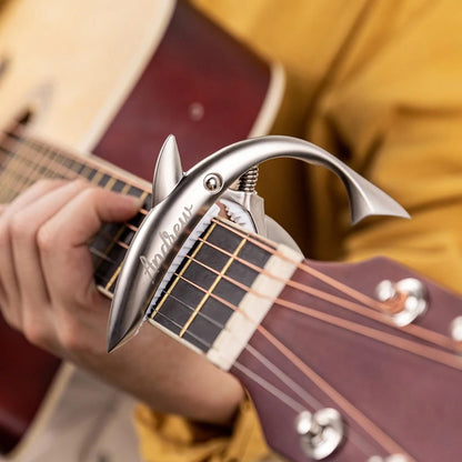 Personalized Metal Shark Guitar Capo