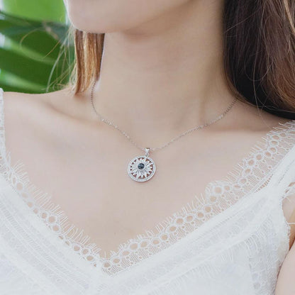Custom Sunflower Projection Necklace