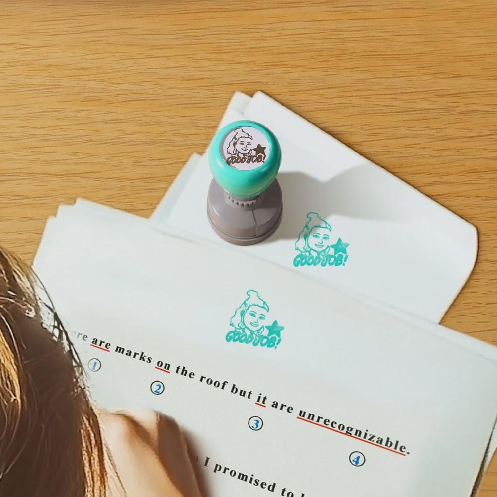 Personalized Self-Inking Teacher Avatar Stamp