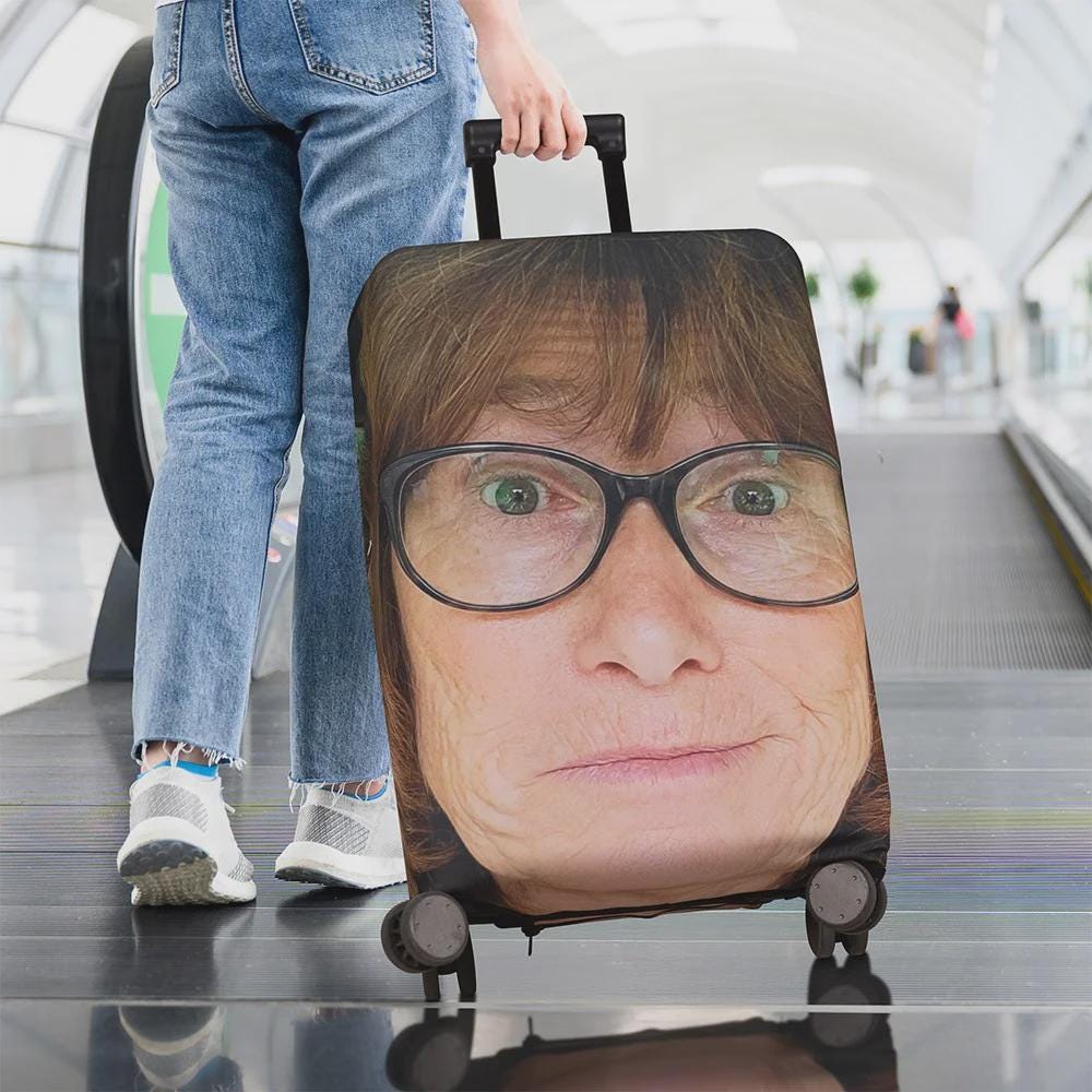 Custom Face Luggage Cover