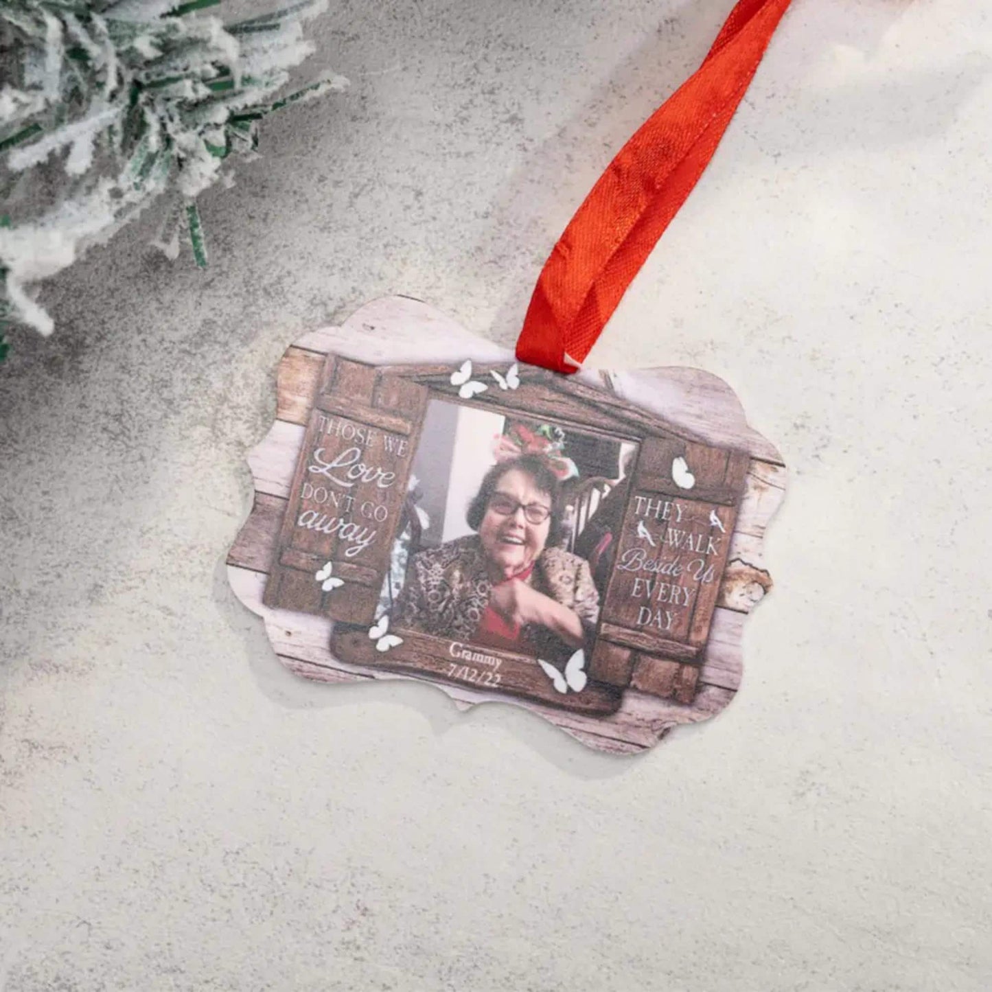 Custom Photo Memorial Christmas Tree Decoration