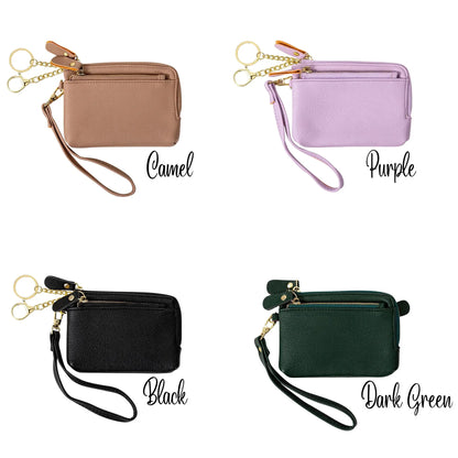 Name Watercolor Birth Flower Clutch Wallet
