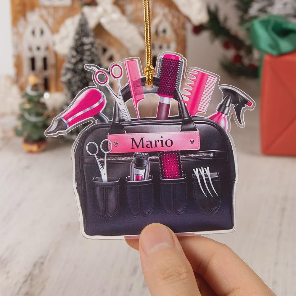 Custom Hairdresser Christmas Tree Hanging Decoration