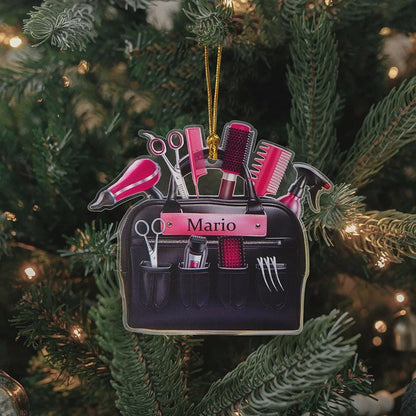 Custom Hairdresser Christmas Tree Hanging Decoration