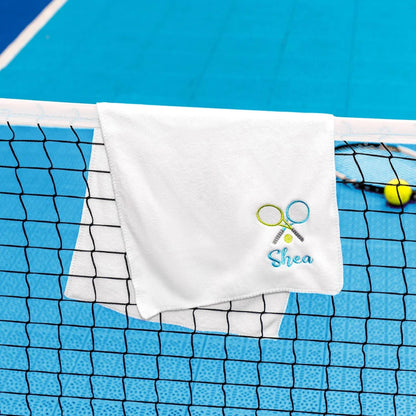 Custom Name Embroidered Tennis Towel