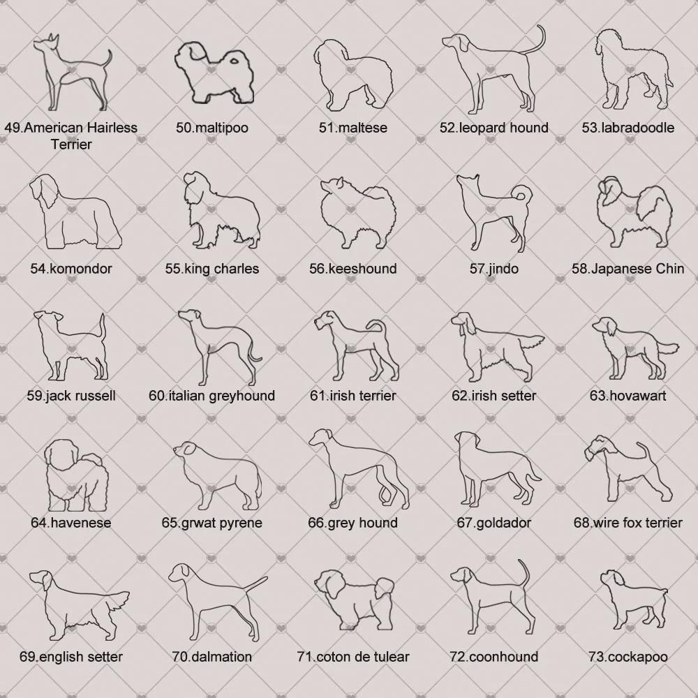 Personalized Dog Silhouette Wooden Tag with Santa Hat & Scarf