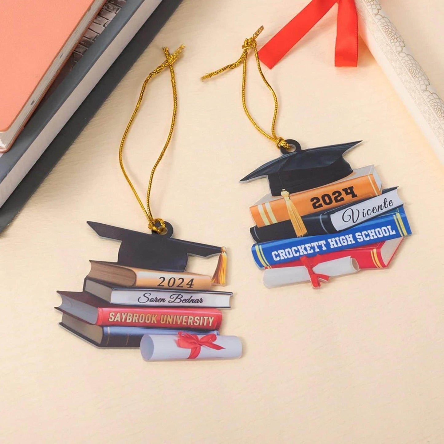Personalized Graduation Cap Christmas Tree Decoration