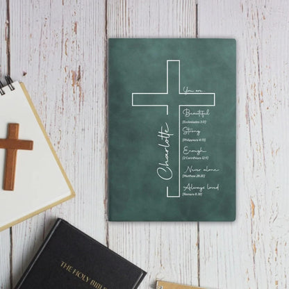 Custom Name A5/A6 Cross Leather Notebook