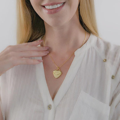 Secret Message Heart Locket Necklace