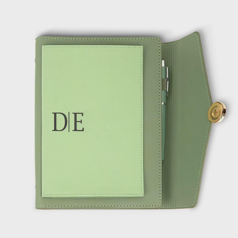 Custom Envelope A6/A5 Leather Notebook with Pen