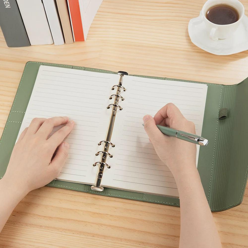 Custom Envelope A6/A5 Leather Notebook with Pen