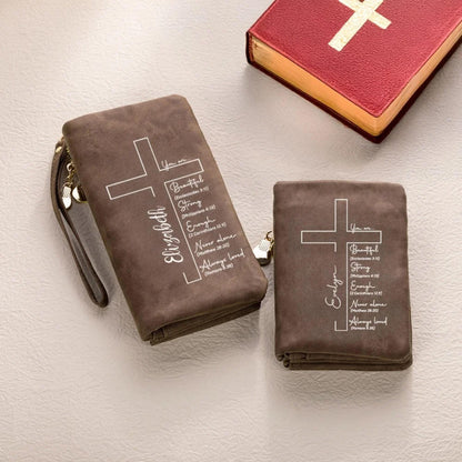 Custom Name Cross Tri-Fold Wallet