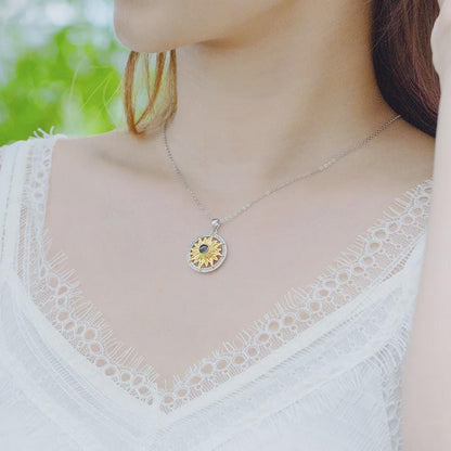 Custom Sunflower Projection Necklace