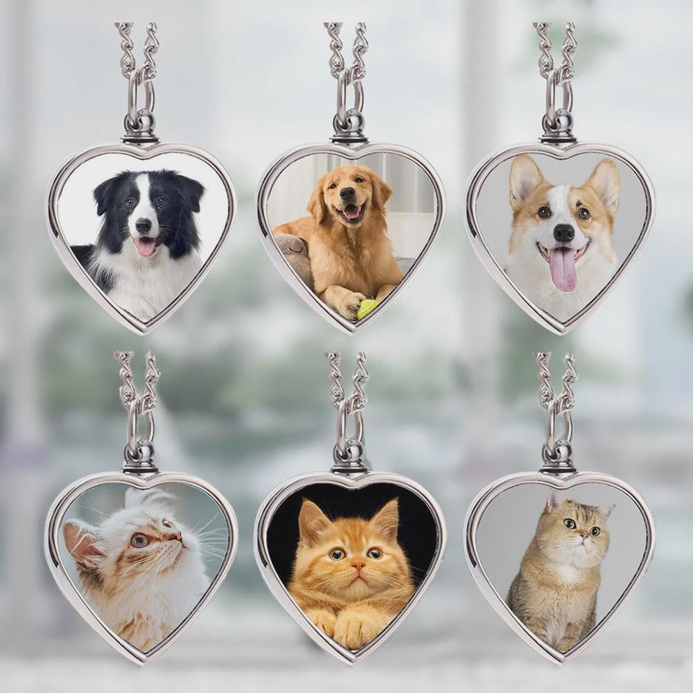 Custom Pet Photo Urn Heart Necklace