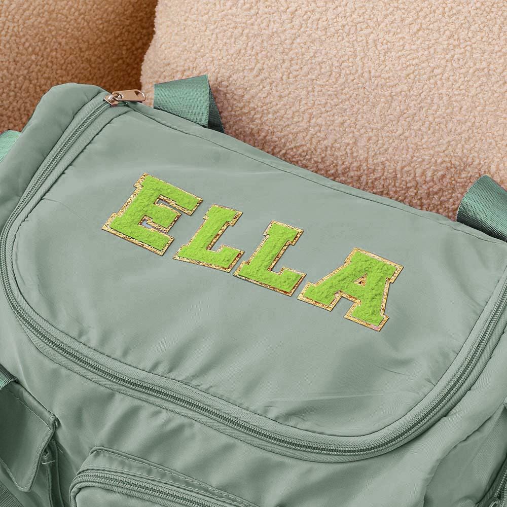 Personalized Chenille Name Duffle Bag