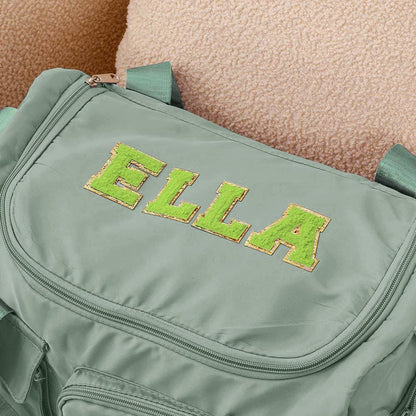 Personalized Chenille Name Duffle Bag