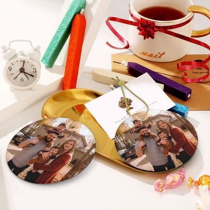 Custom Star Photo Ornament, Christmas Tree Decoration