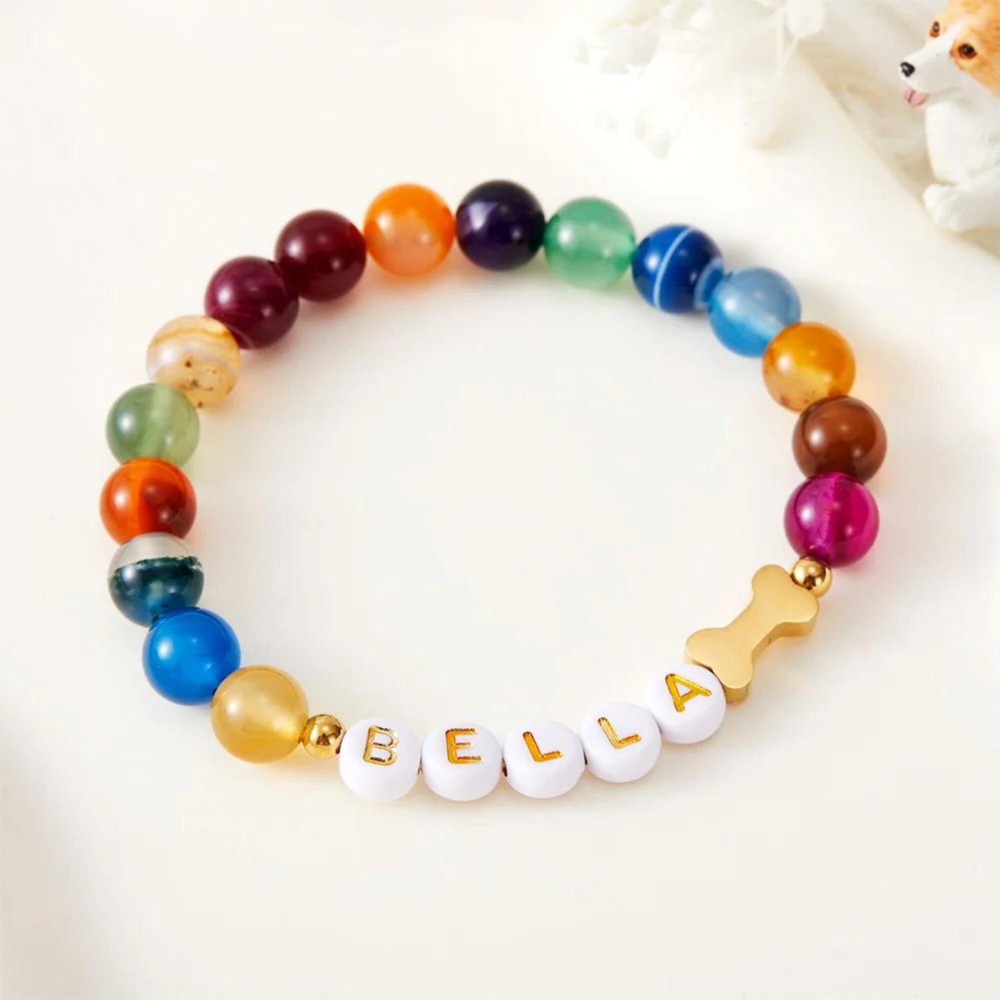 Pet Name Friendship Beaded Bracelet