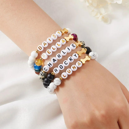 Pet Name Friendship Beaded Bracelet