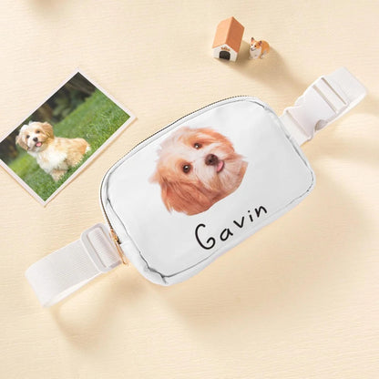 Personalized Pet Face Photo Belt Bag