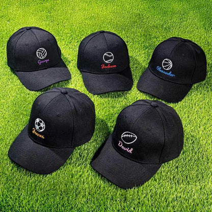 Custom Embroidered Sports Hat with Name & Number