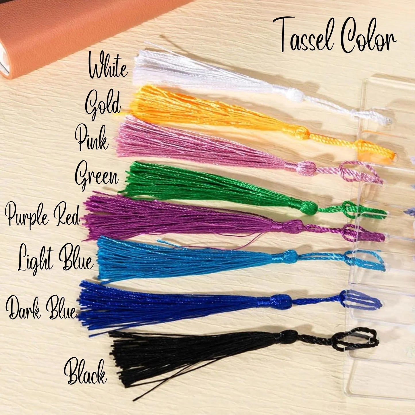 Personalized Birth Flower Bookmark with Tassel