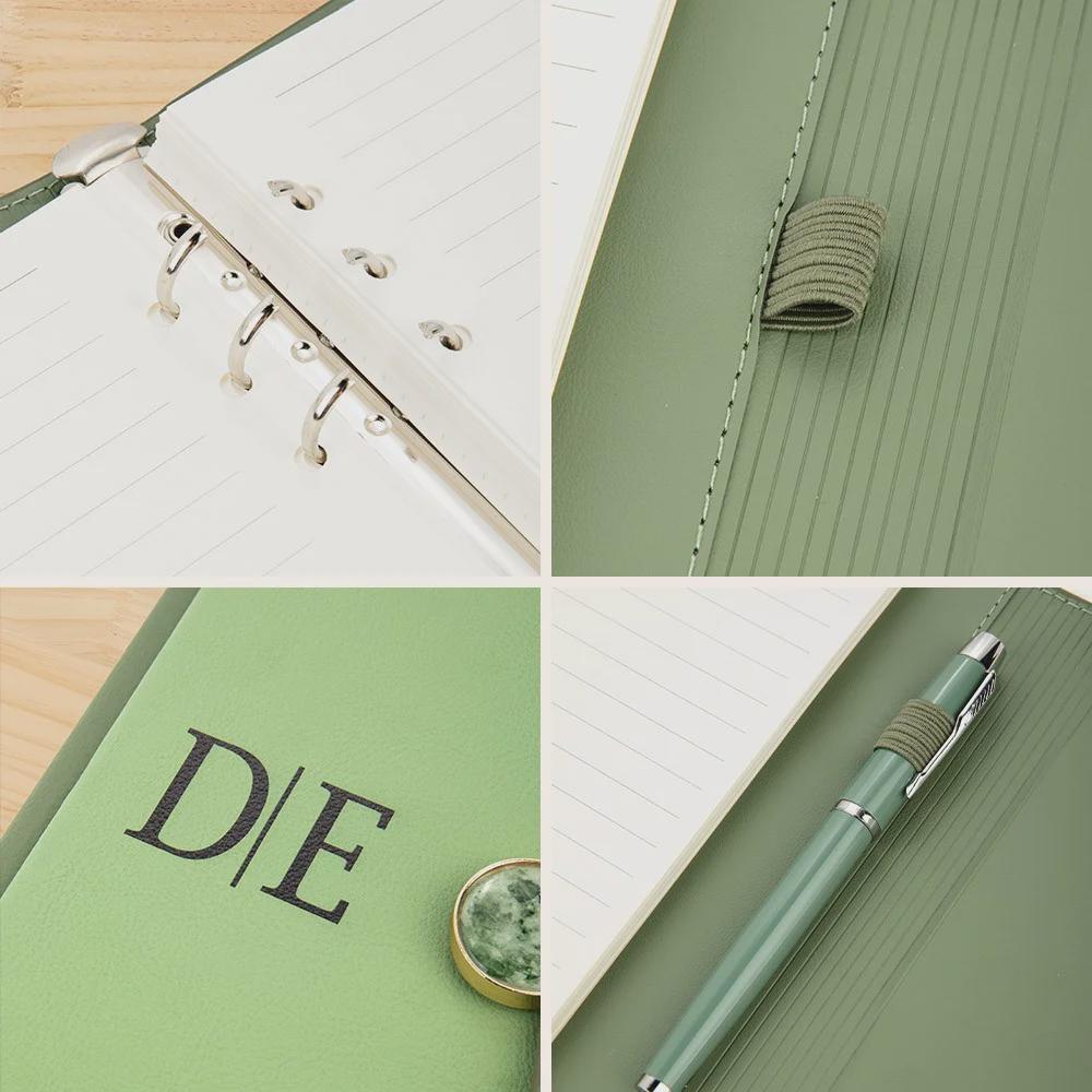 Custom Envelope A6/A5 Leather Notebook with Pen