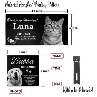 Personalized Pet Memorial Tombstone