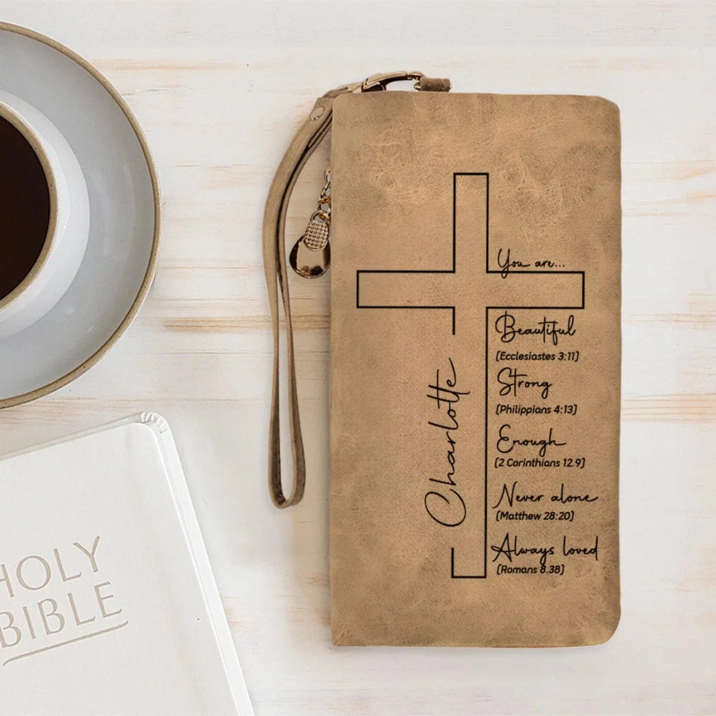 Custom Name Cross Tri-Fold Wallet