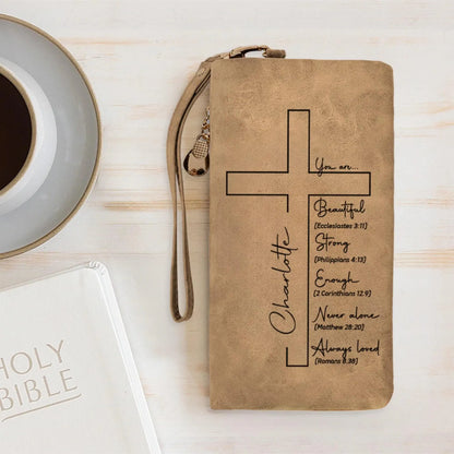 Custom Name Cross Tri-Fold Wallet