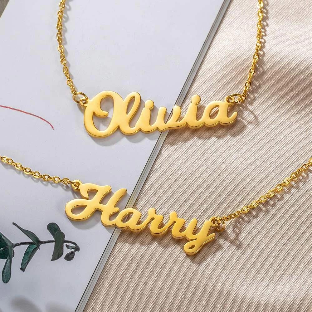 Custom Name Double Layer Necklace