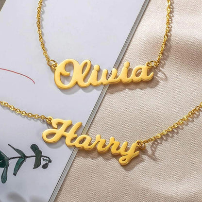 Custom Name Double Layer Necklace