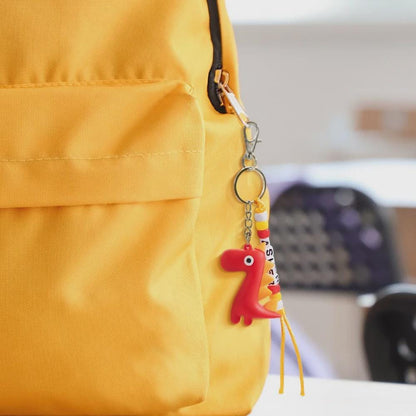 Custom Name Dinosaur Bead Keychain with Name