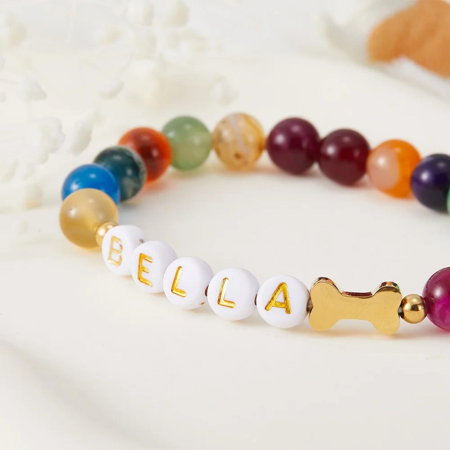 Pet Name Friendship Beaded Bracelet