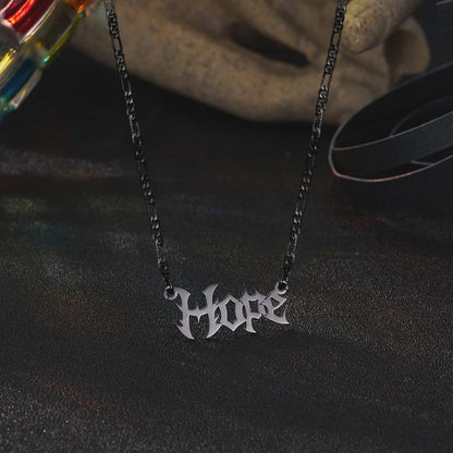 Personalized Gothic Name Necklace